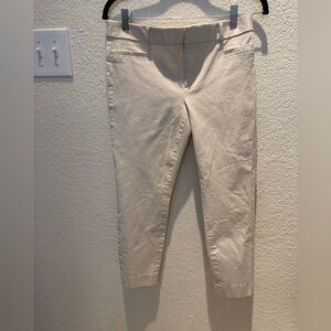 Banana Republic Off-White Trousers Sloan 4